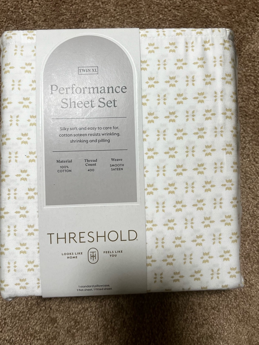 NEW Threshold twin xl sheet set